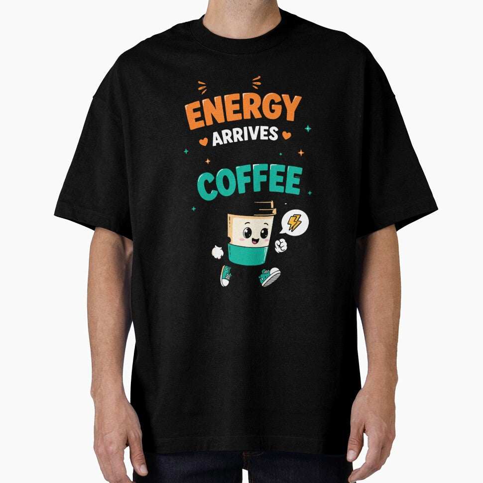 My Energy Arrives With Coffee Funny QuoteMy Energy Arrives With Coffee Funny Quote by Gift Phrase Studio