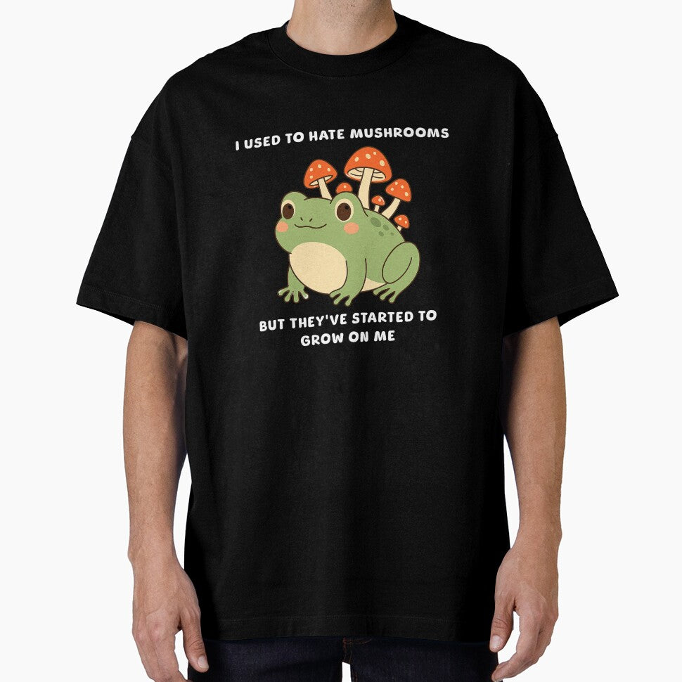 I used to hate mushrooms but they've started to grow on me. Cute Frog T-Shirt by rvanderveken