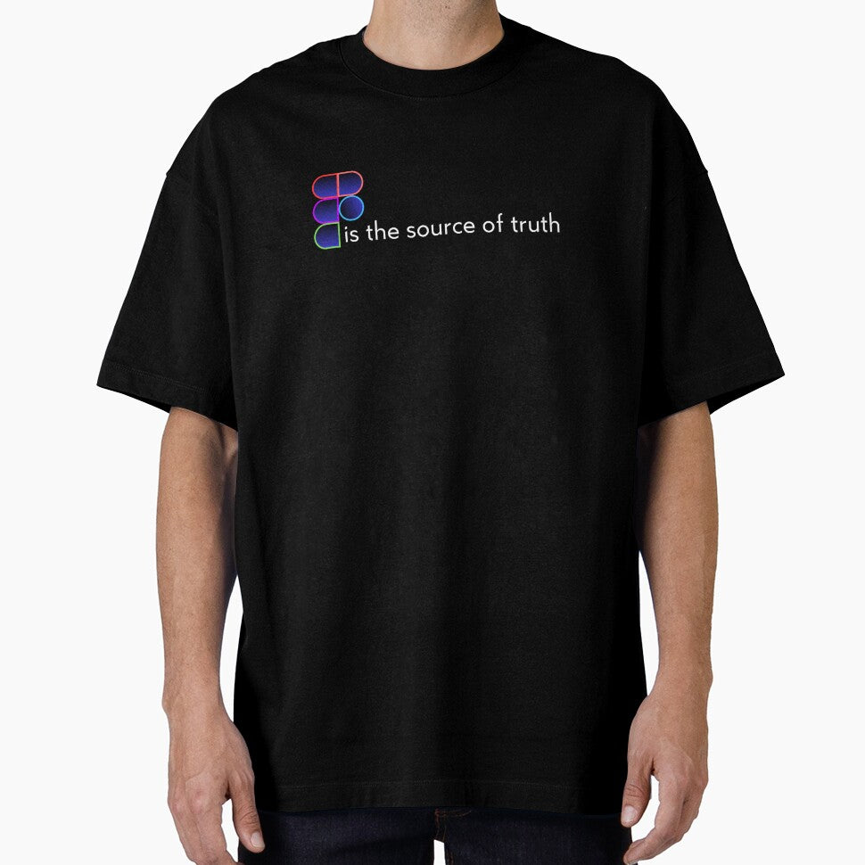 Figma Is the Source of Truth  - UI/UX Designer Sticker (Design Systems Humor) by Artio-ArtShop