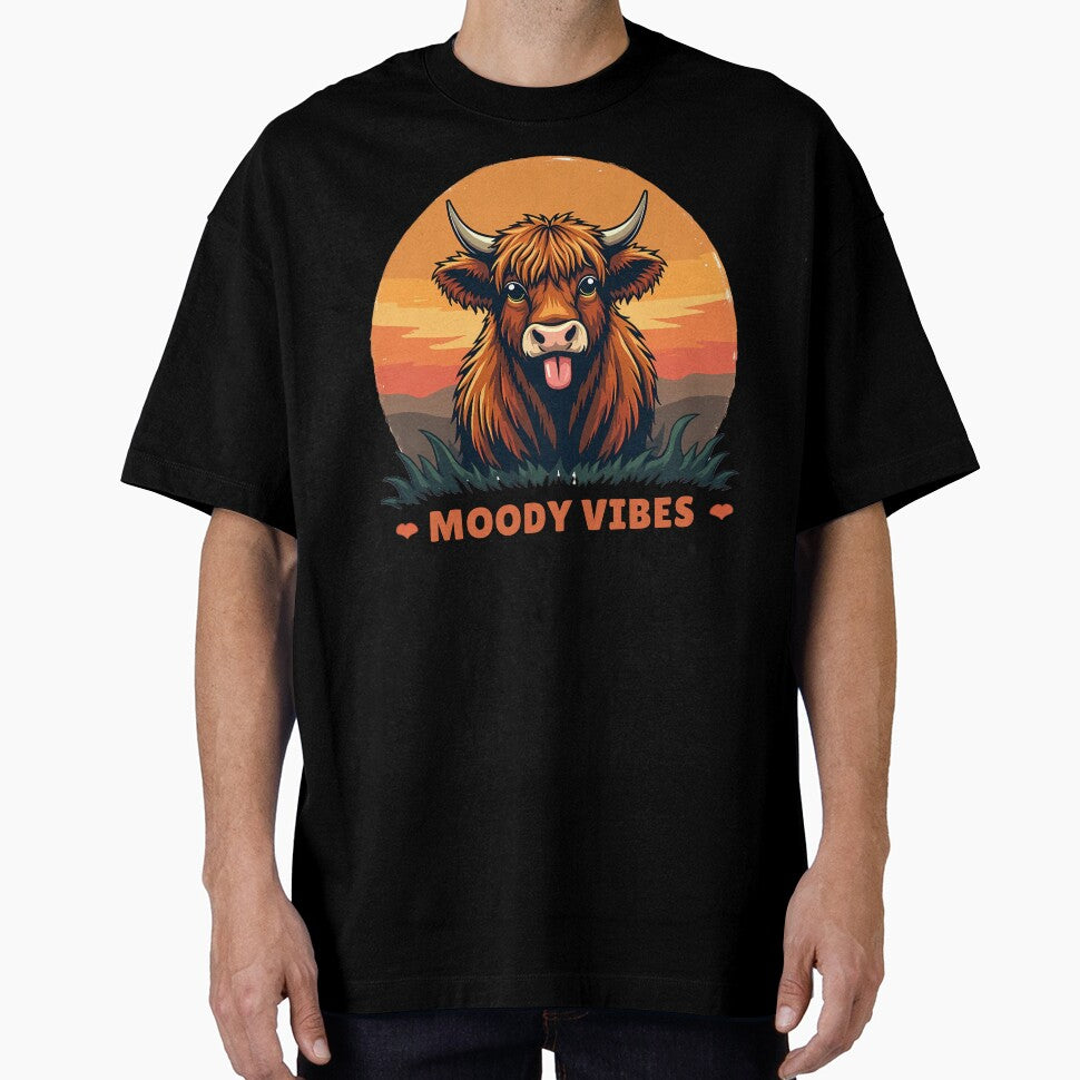 Moody Vibes Cute Highlander Cow by Auchi_Verse