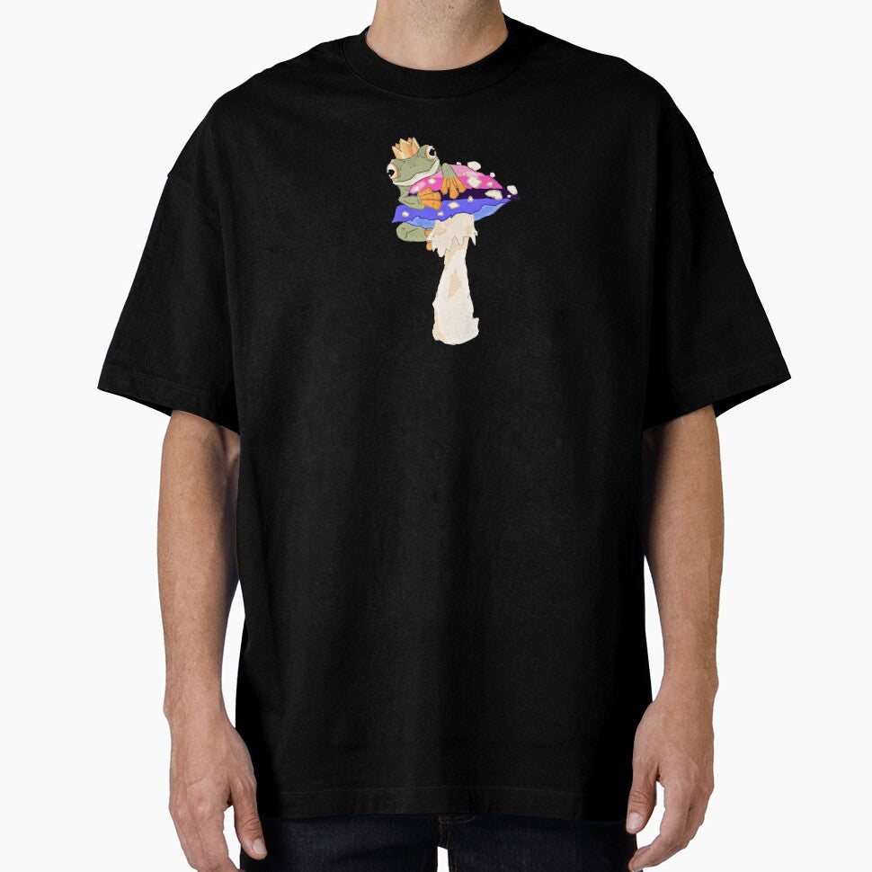 Omnisexual Pride Frog on a Mushroom by ghostscreations