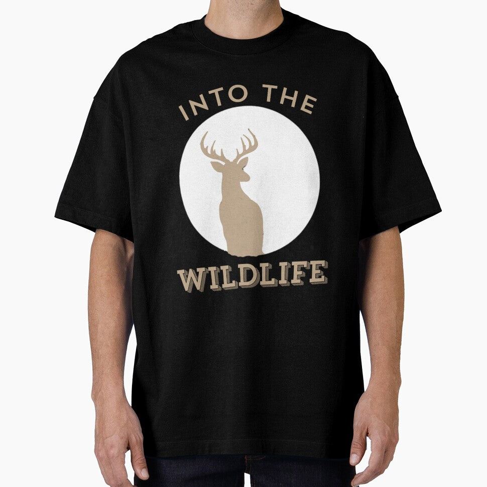 Into the Wildlife – Minimal Deer Silhouette Nature Design by IndianShopper
