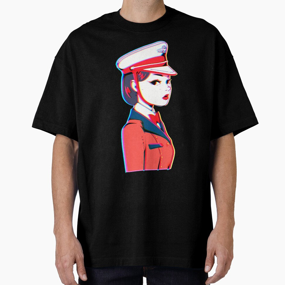 Anaglyph 3D Flight Attendant Uniform by SweetClicks123