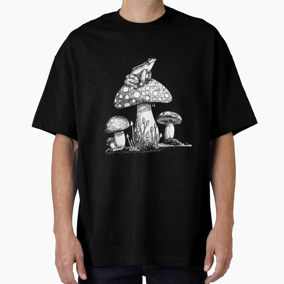 Toad on Mushroom by 11ofCrows