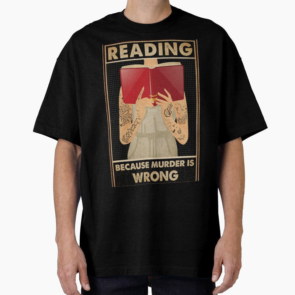 Reading because murder is wrong by NanLeArt
