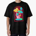 Trippy Neon Mushroom Arch Psychedelic Retro Rave Festival Glow Vintage Art by DERA RAY