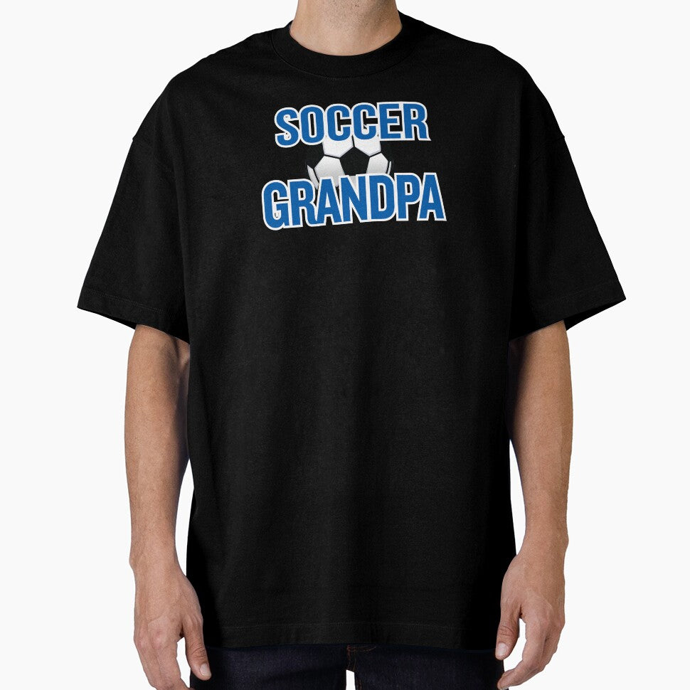 'Soccer Grandpa' (Black) by The Button Gal