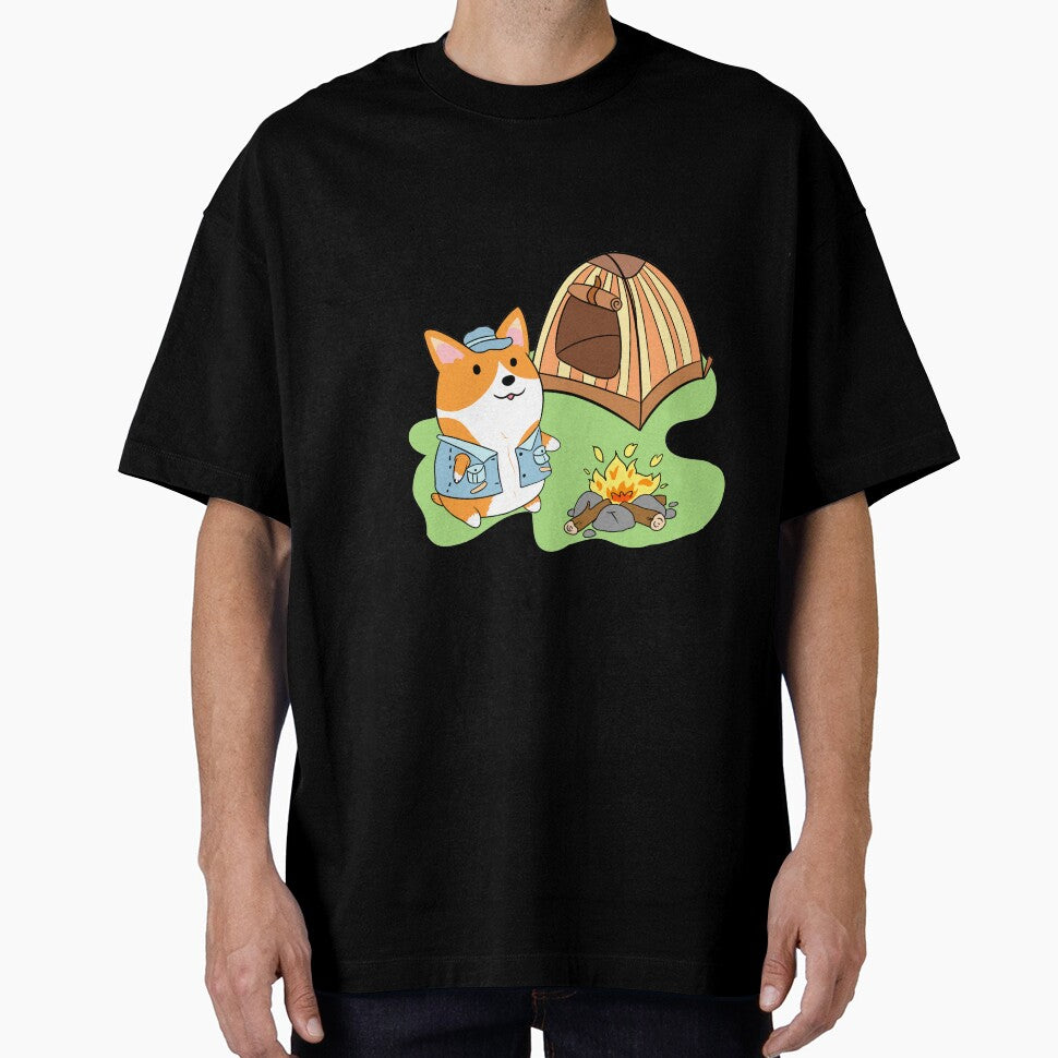 Cute Corgi Camping by AndyWong
