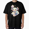 Adorable Axolotl Star Balloon Illustration Pastel Kids Axolotl Art by GrumpySableye