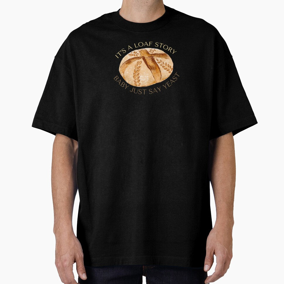 its' a loaf story sourdough bread pun by Niji Hibana
