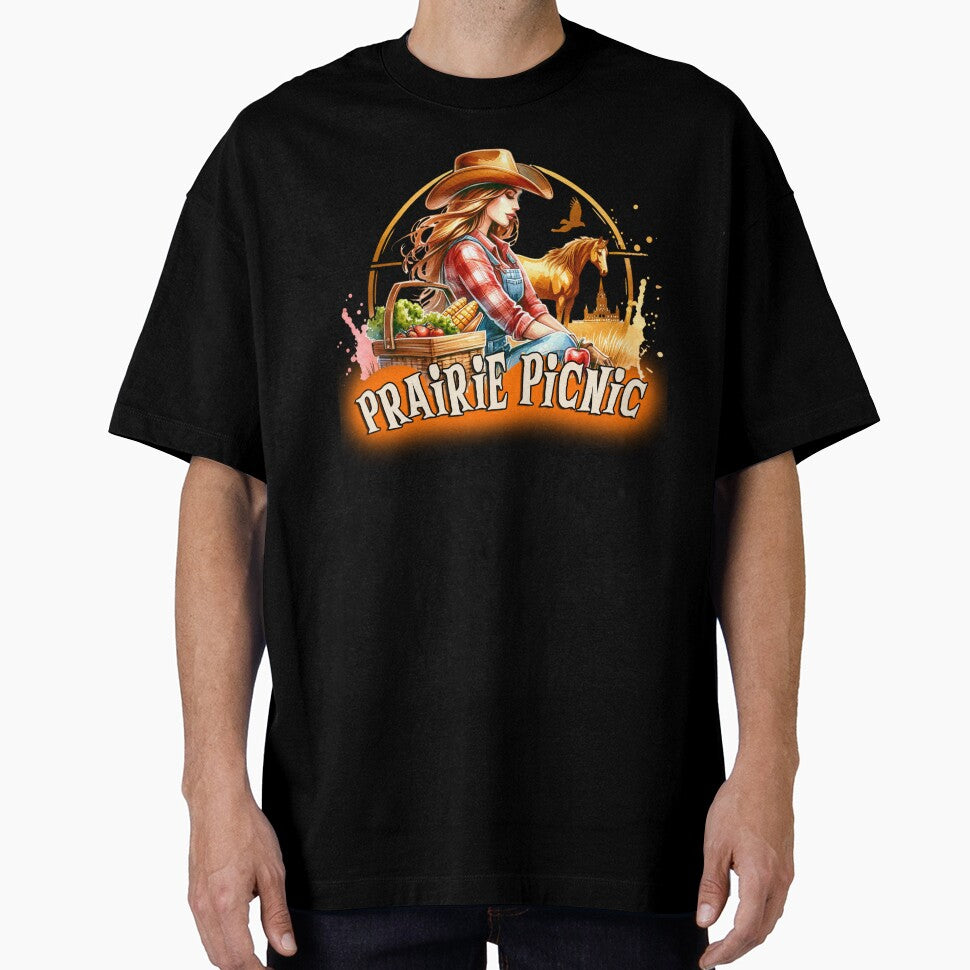Wild West Cowgirl Vibes- prairie picnic - Tshirt, Mugs, Stickers & More by artedigital99