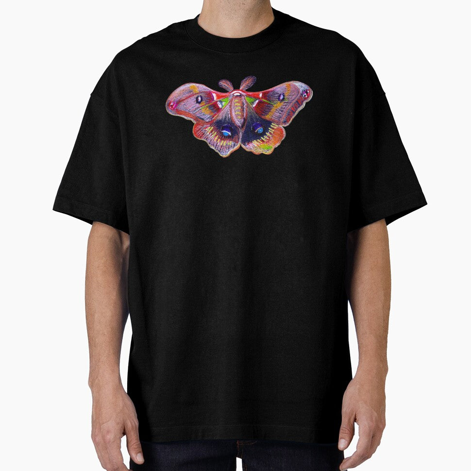 Colorful Moth - Black by Negin Mf Designs