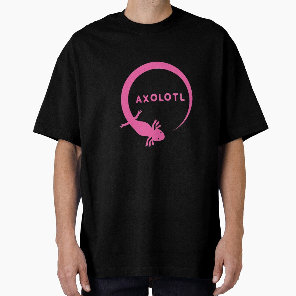 Pink Axolotl Circle Mexican Amphibian by Tamer ⭐⭐⭐⭐⭐