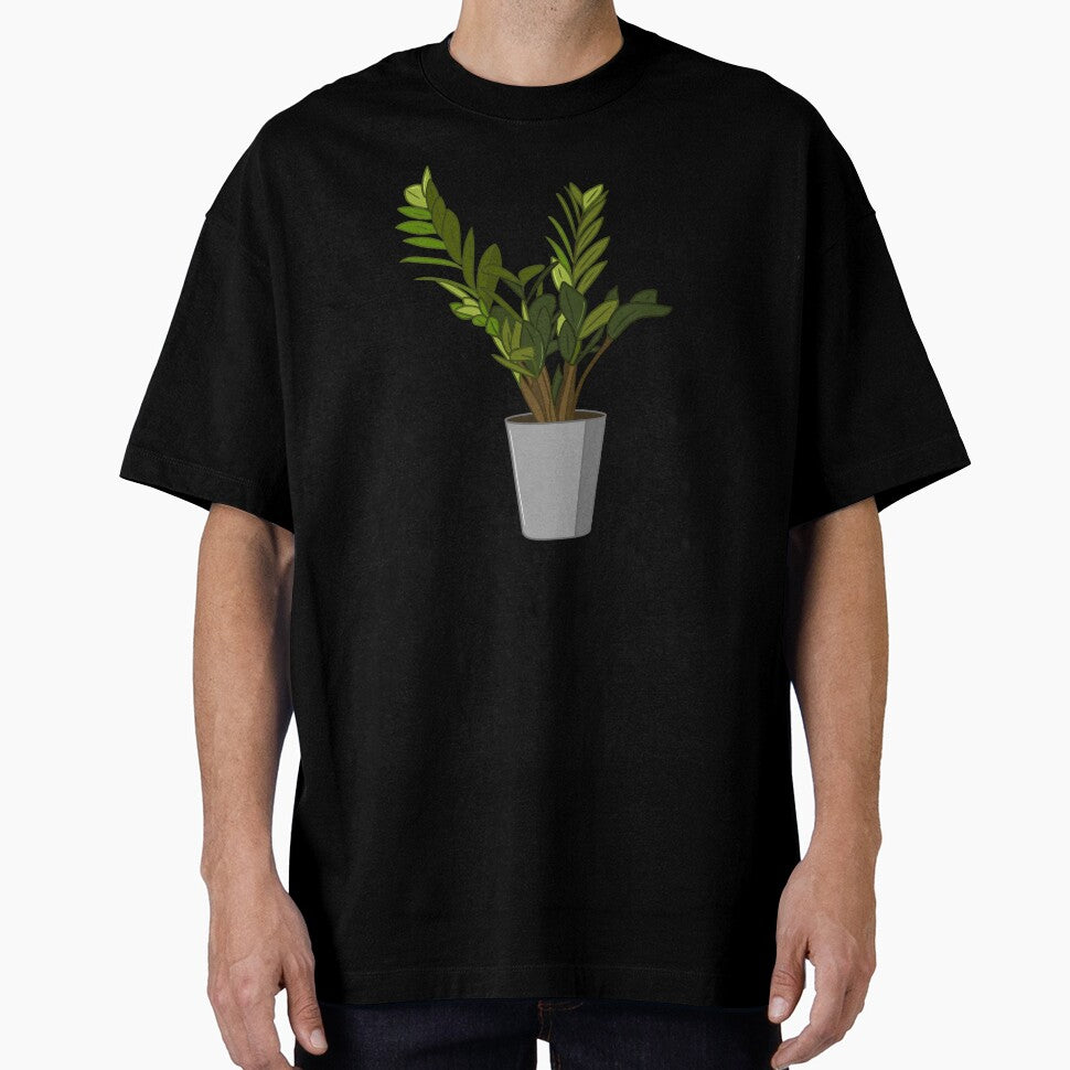 Minimalist ZZ Plant Sticker – Zamioculcas Indoor Houseplant Illustration by VectorsbyV
