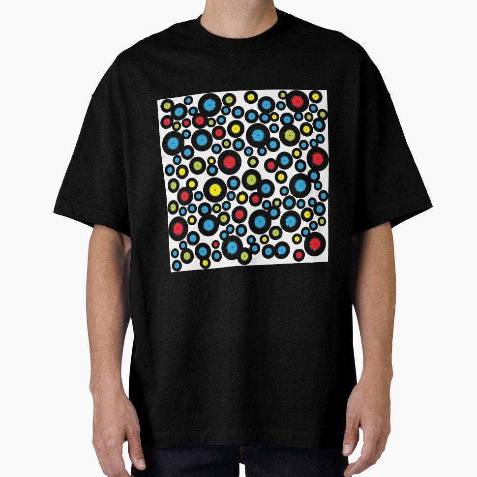 DJ Retro Vinyl Records Pattern by HotHibiscus