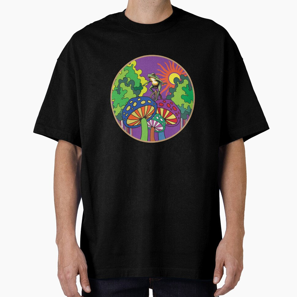 Trippy Frog on Psychedelic Mushrooms by Analog Aura