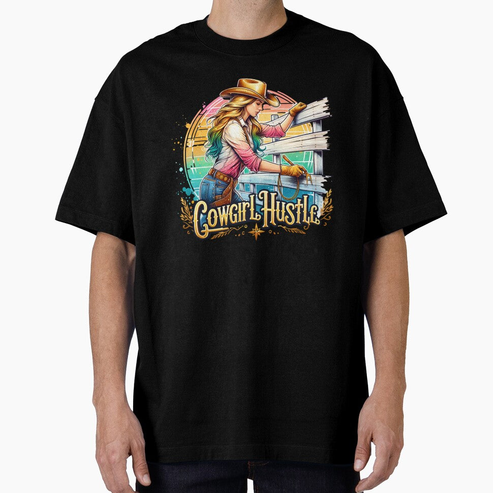 Wild West Cowgirl Hustle: Tshirts, Mugs, Stickers & More by artedigital99