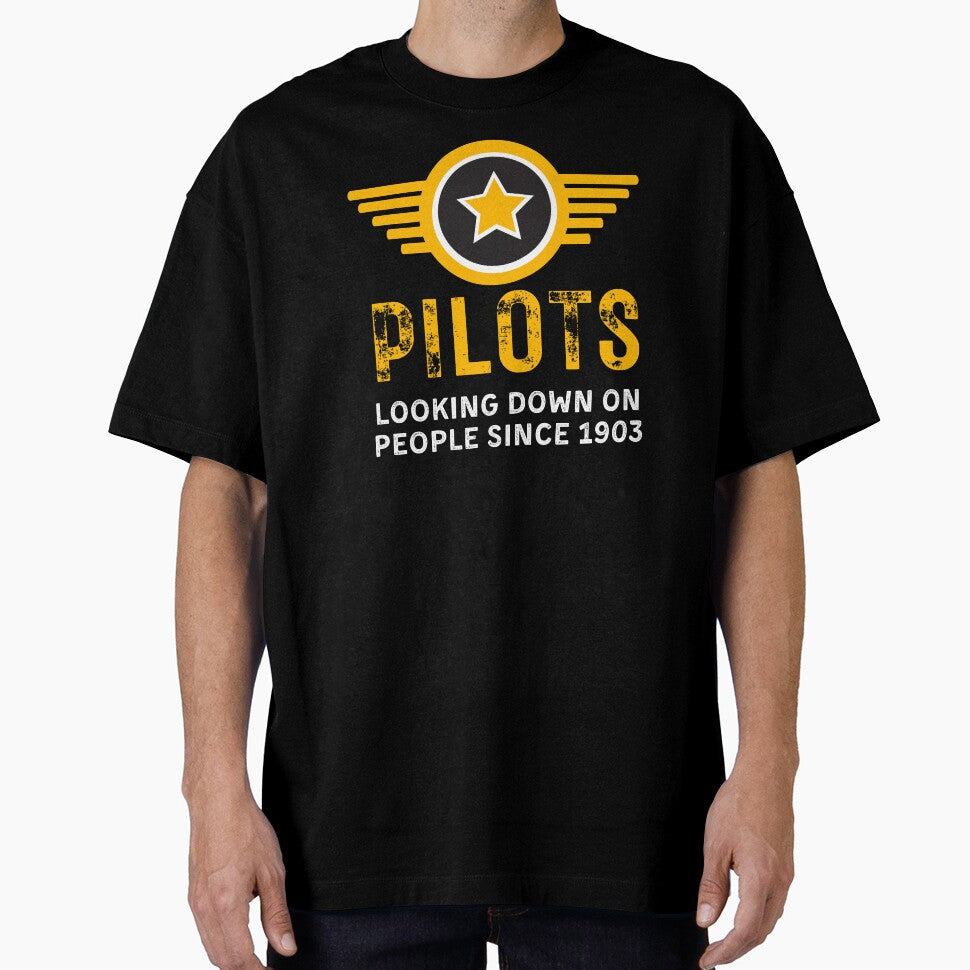 Pilots.  Looking Down On People Since 1903.  Funny Pilot-Pilot-Pilot Sayings- Retro Pilot-Retro-New Pilot by SighFly52