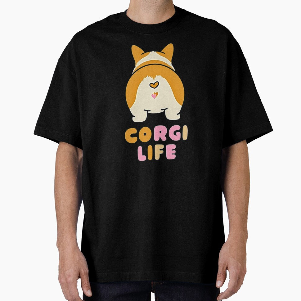Cute Corgi Butt Heart Life by DeadpanThreads