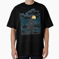 Western Lone Cowboy Shirt Country Rancher Riding Into Sunset by Creekman Designs