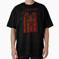 Gothic Castle Engraving Line Art - Red Version by Arcane Orchid