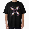 Smiling Axolotl pattern - Pink Axolotl by BeeFoxTree