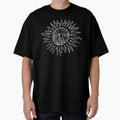 Medieval Sun Engraving - Whimsigoth Aesthetic - White Version by Arcane Orchid