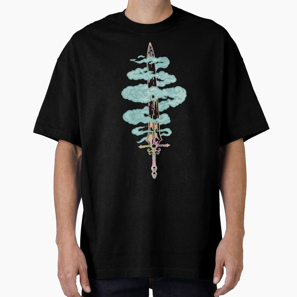 Cyberpunk Fantasy Sword with Clouds by Arcane Orchid