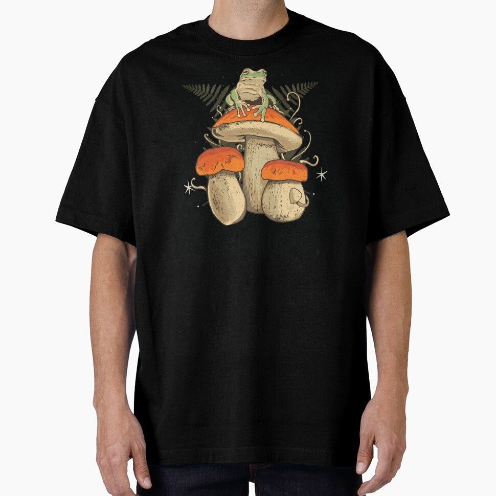 Frog On Mushroom by cklarer