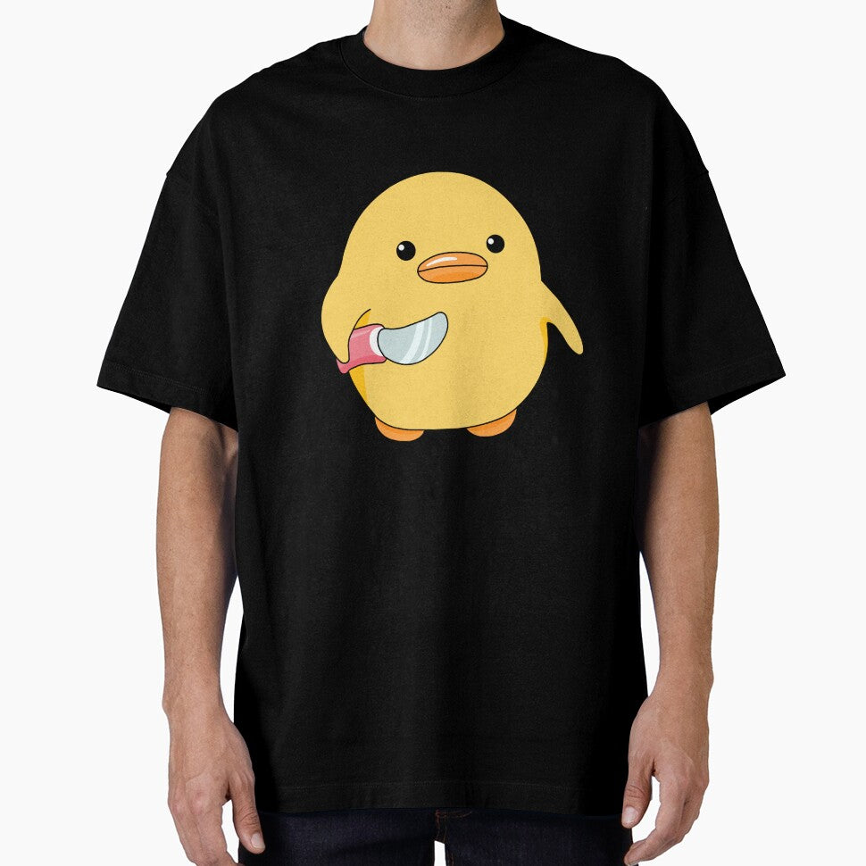 Angry little duckling with a knife by SamyraPereira