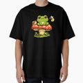 Frog and snail on a mushroom by FroggyOnly