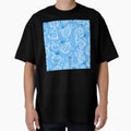 Blue Tropical Fruit Sketches Pattern by everything4eva