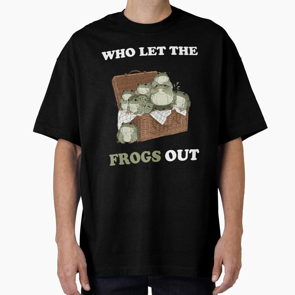 Who Let The Frogs Out Funny Frog Lover Gift by VectorForge