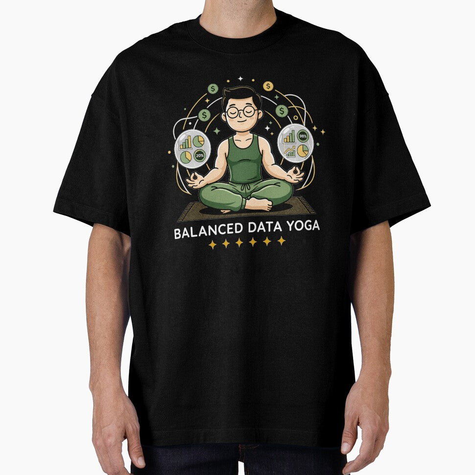 Balanced Data Yoga Funny Accountant Excel Data Analyst. by spreadsheetcafe