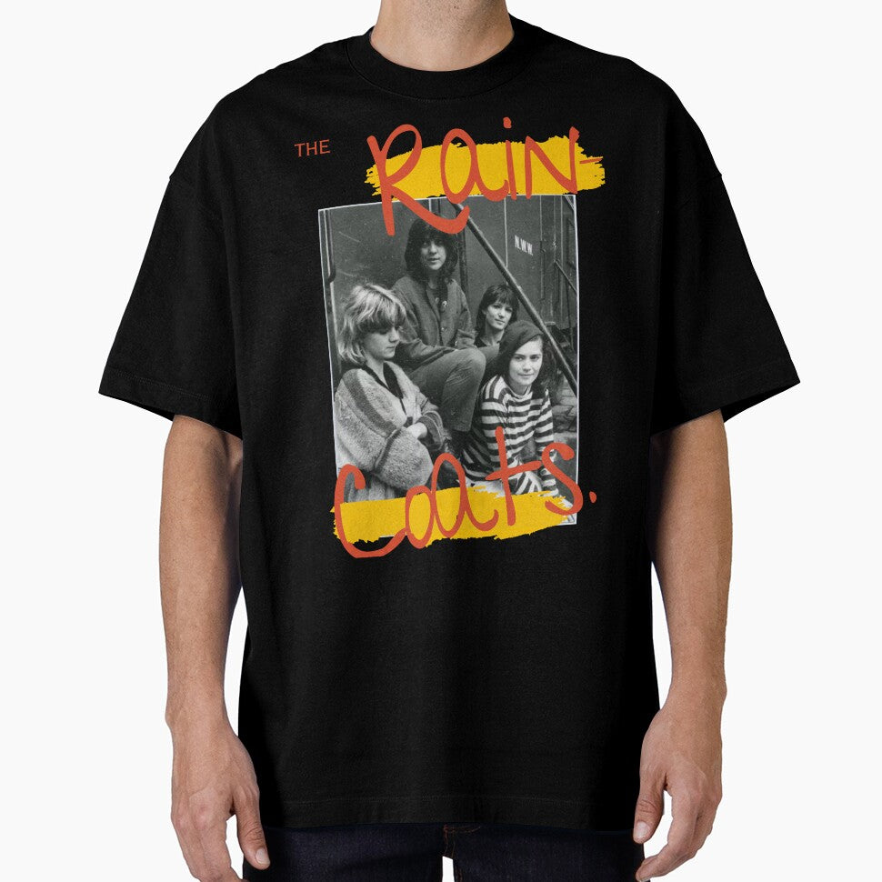 The Raincoats - paint zine black and white by April Showers