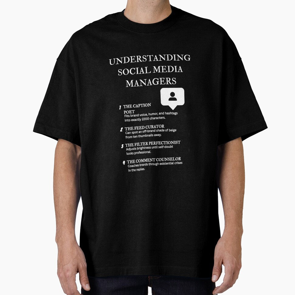 Understanding Social Media Managers – For the Chronically Online – Black by PsyFlow35