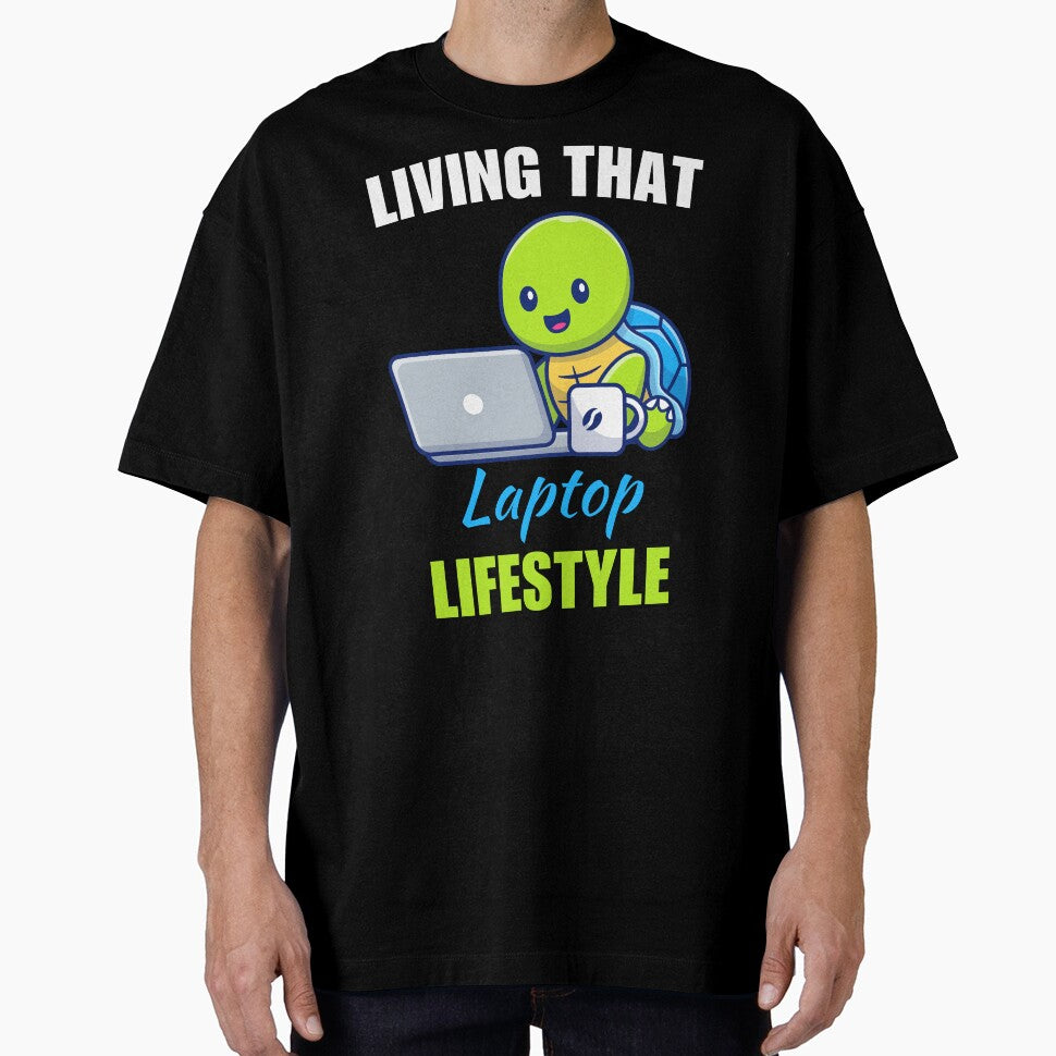 Living that laptop lifestyle, funny work from home or wfh lifestyle freelancer saying or quote by NBSStore