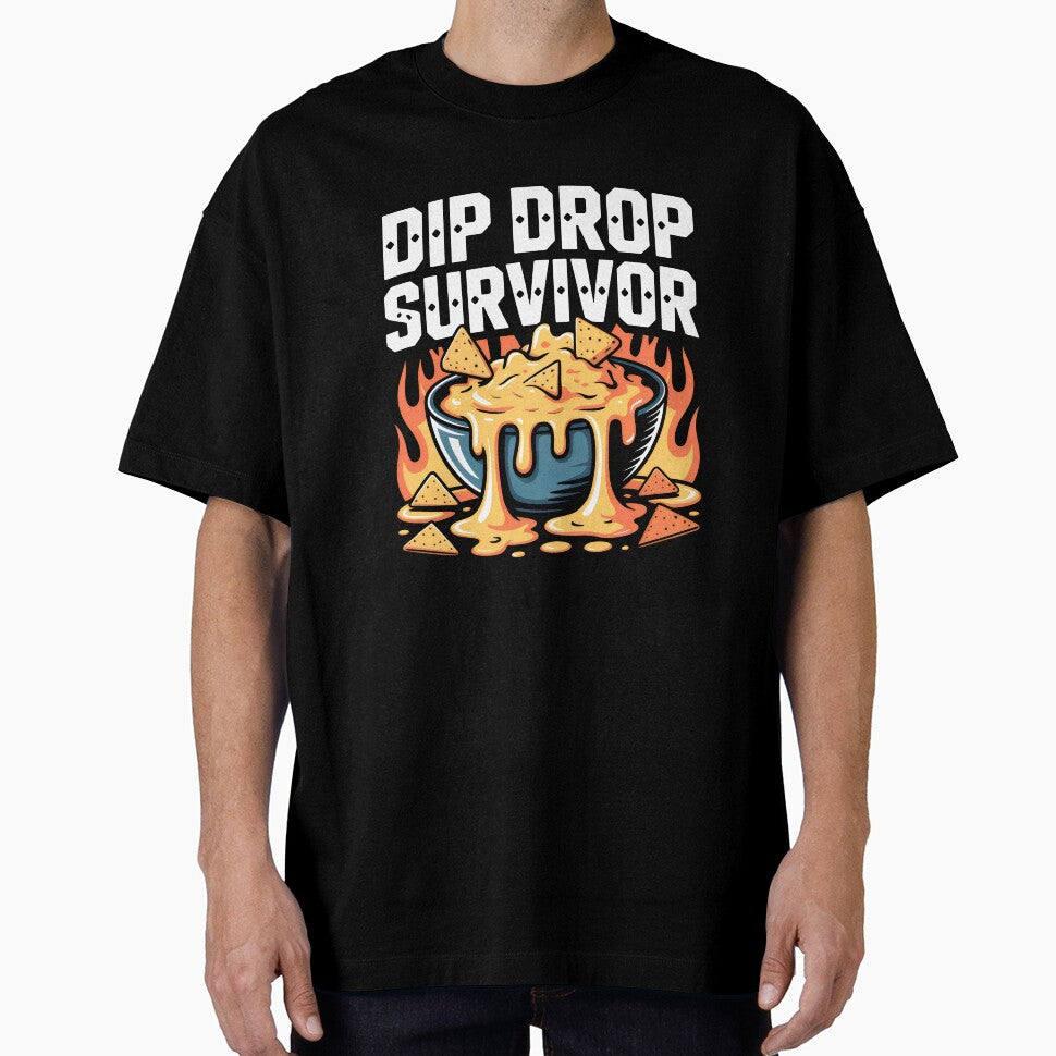 Dip Drop Survivor Nacho Cheese and Funny Food Quotes by SplashTastic