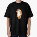 Funny Chunky Cat Sticker – Cute Orange Tabby Design by artbyomurr