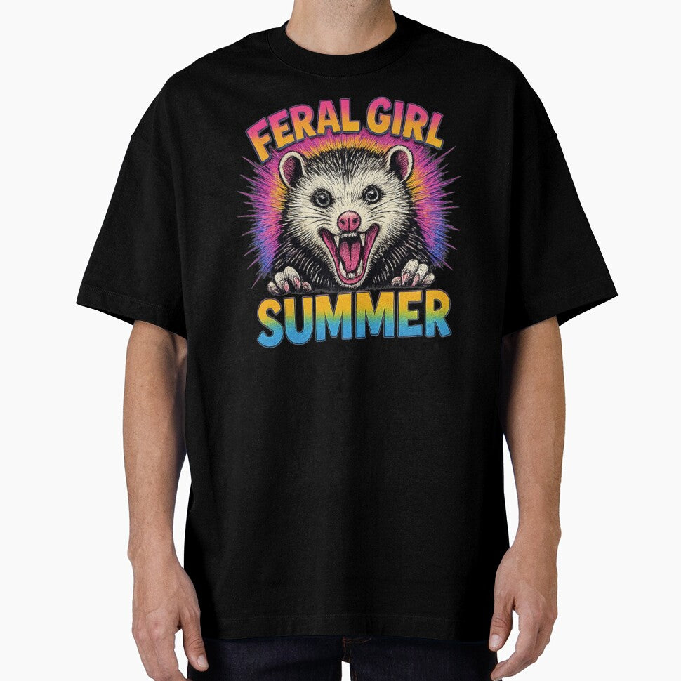 Feral Girl Summer Screaming Possum Meme by Alex Songs