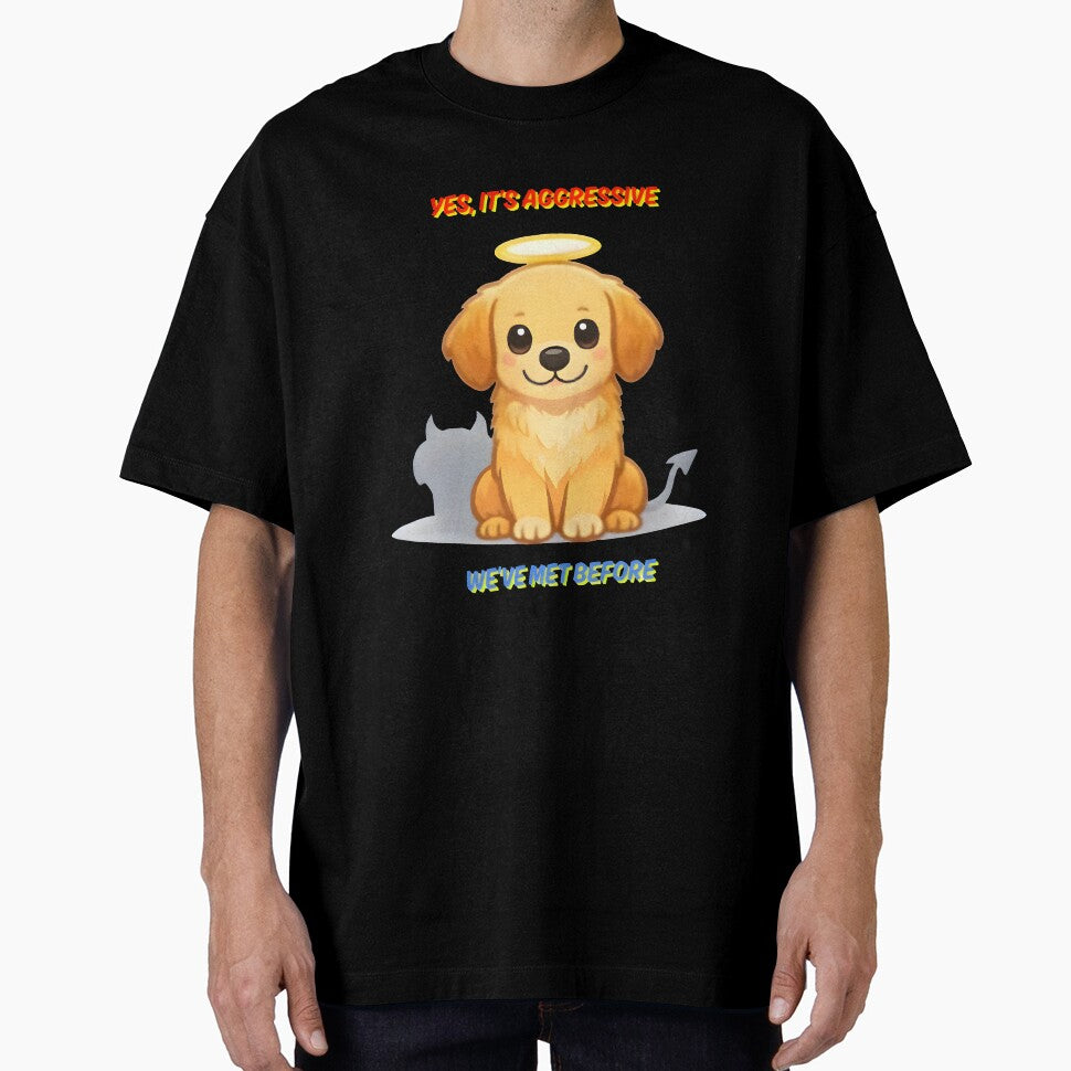 Yes It’s Aggressive – Funny Vet Clinic Dog Humor Design by Bettybee00