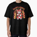 Too Hot to Handle, Spicy Cat Holding Chili Peppers by Bliss Find And Design