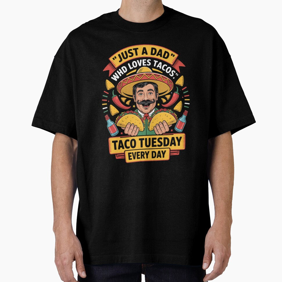 Just a Dad Who Loves Tacos Funny Design by ibobo4656