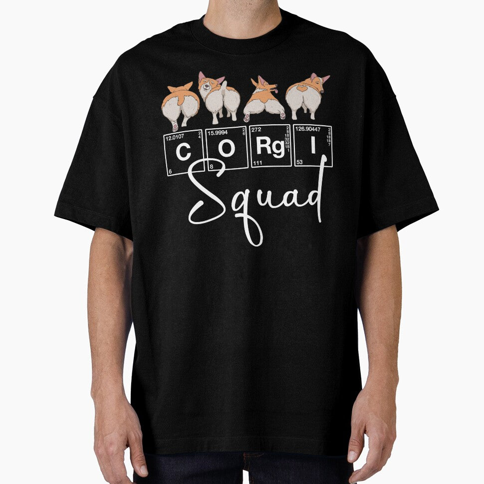 Corgi Squad - Funny Team Corgi Lovers Dog Mom Retro Science by r-silver