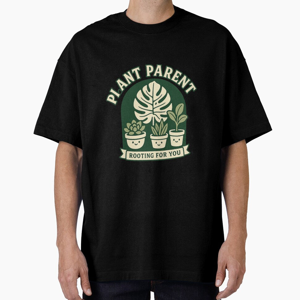 Plant Mom & Dad • Monstera & Fiddle Leaf • Succulent Lover • Funny Pot Humor • Houseplant Aesthetic Tee & Sticker by DavidMay