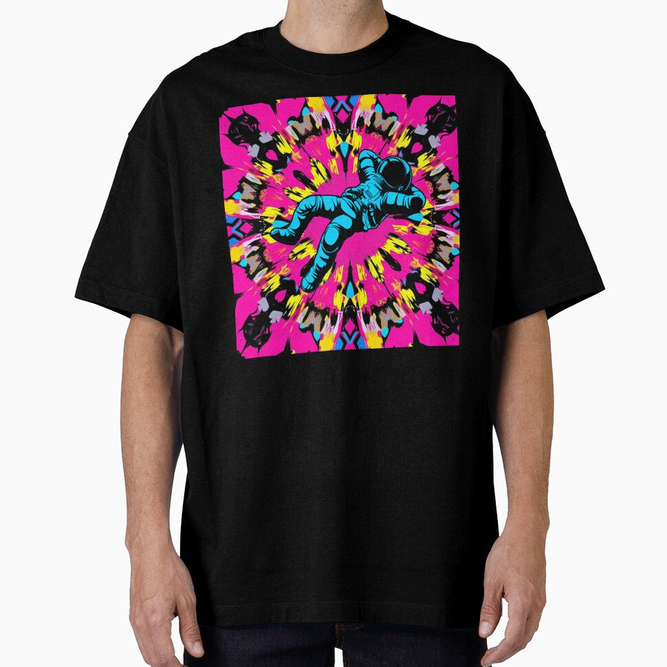 Psychedelic Kaleidoscope With Chill Floating Astronaut by UNK-Fatigues