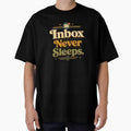 Inbox Never Sleeps. | Funny Office Humor Retro Typography Design by Irene Catchmind