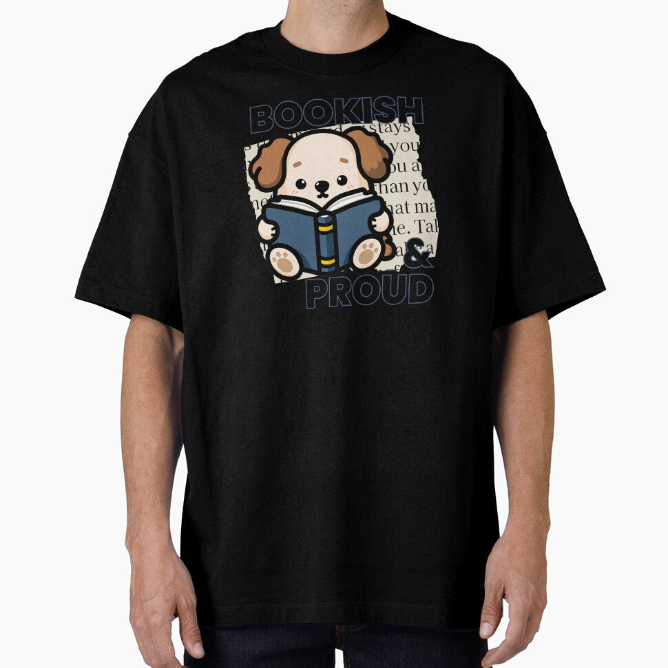 Bookish and Proud | Cute Dog Reading a Book by Kimochi-Shop