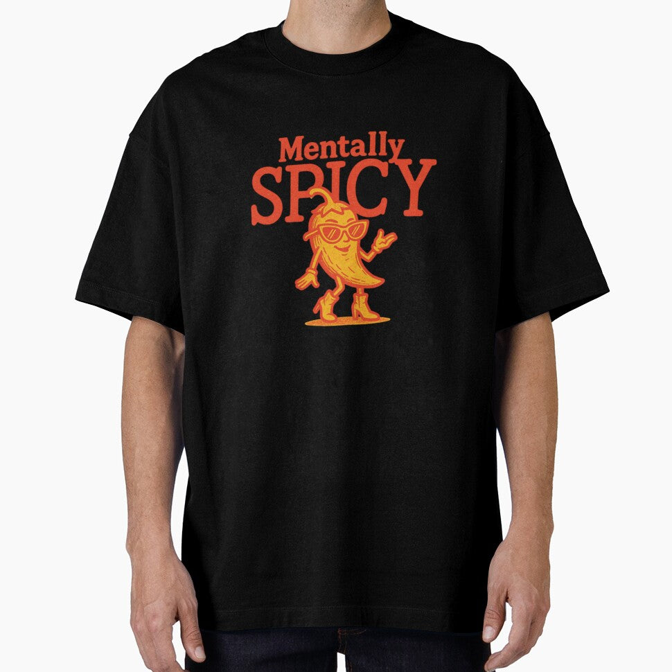Mentally Spicy Chili Pepper — Retro Funny Food Sarcastic by Colorful-Garden