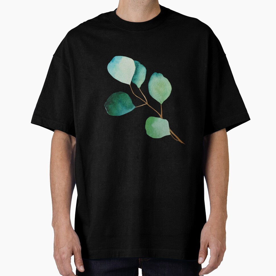 Print of eucalyptus branches watercolor green leaves by Createssy